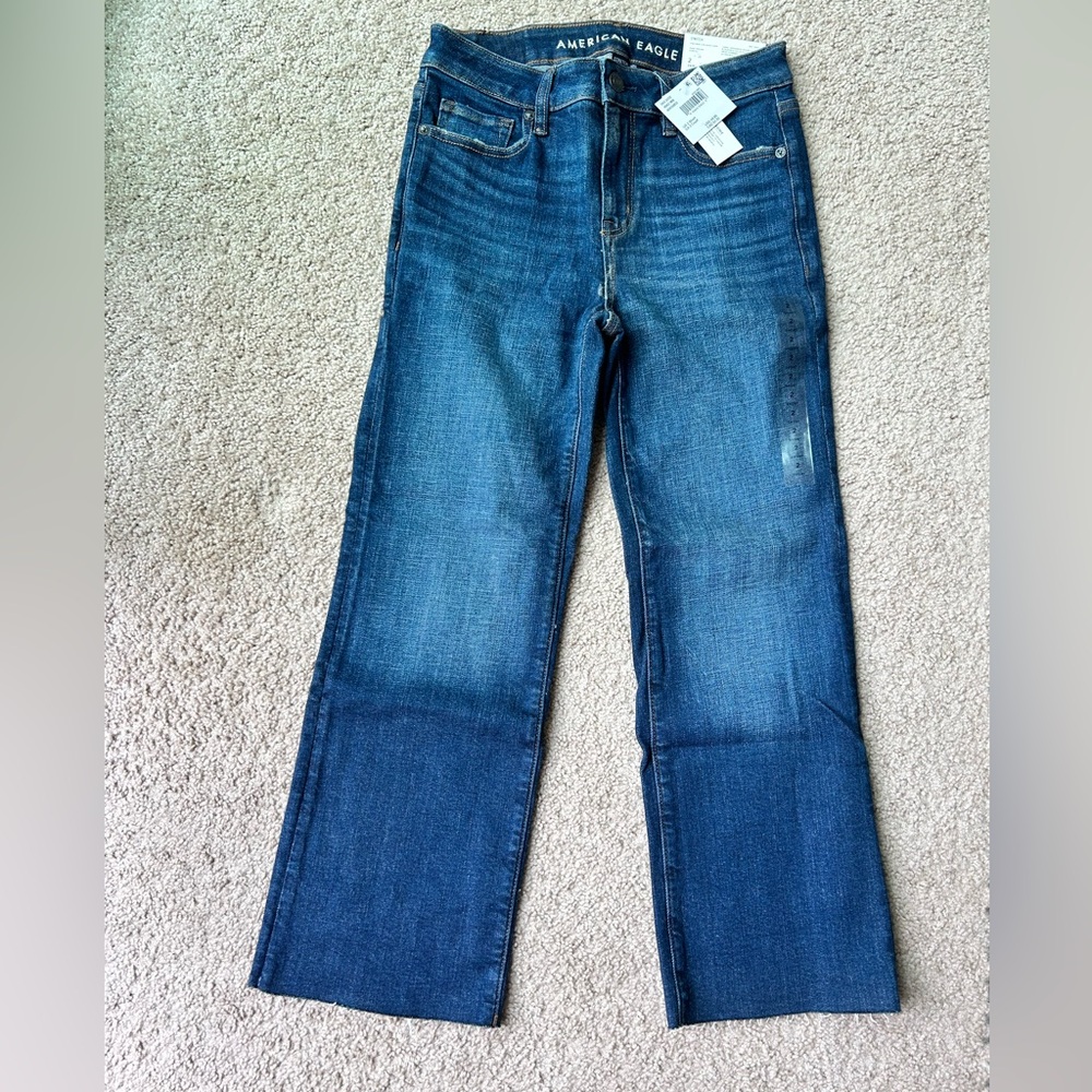 👖 Women’s American Eagle Kick Boot Crop Jeans - Size 2P